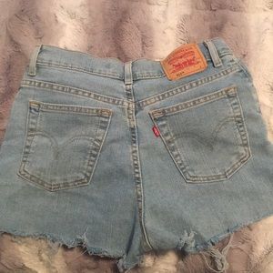 Levi’s high waisted shorts